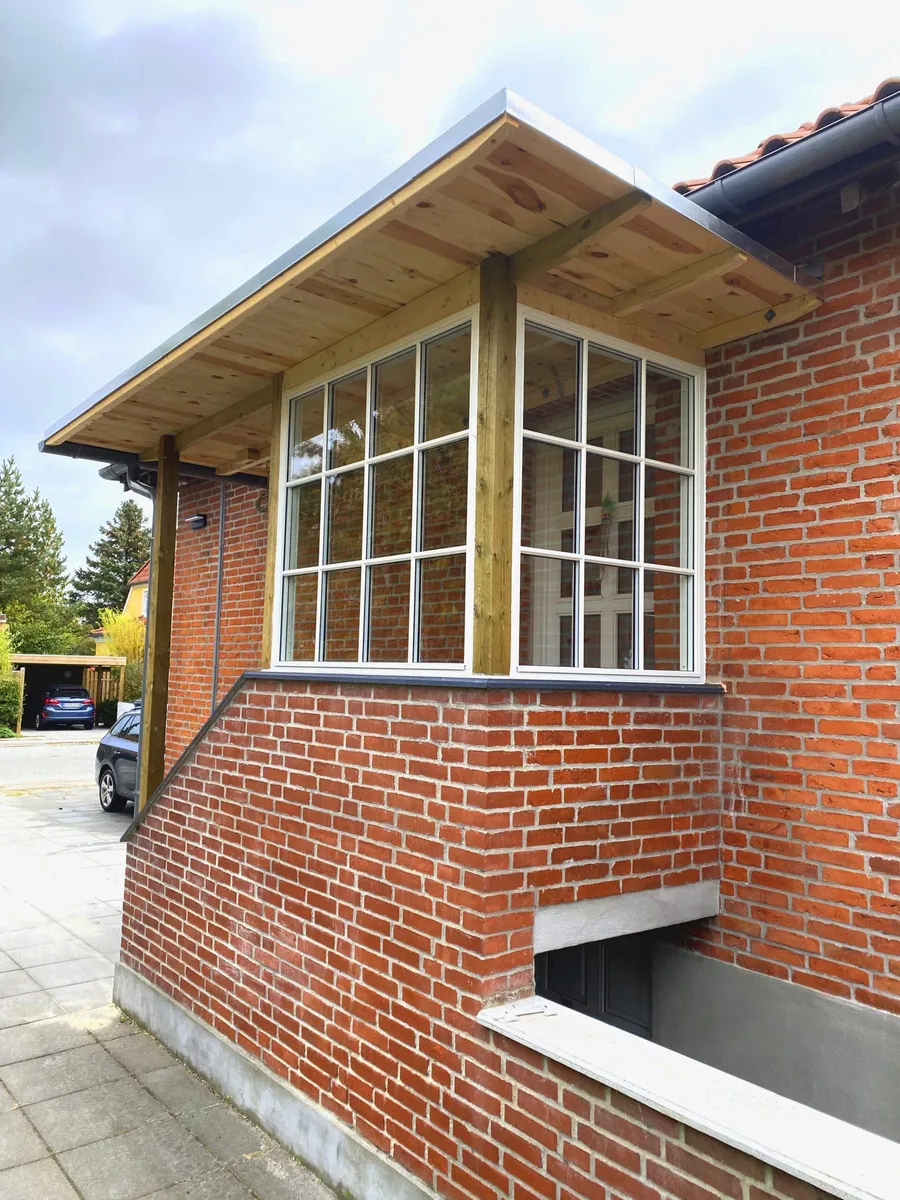 Ny carport og vindfang i Rødovre